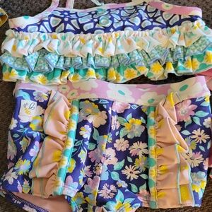 Wildflowers size 4 swimsuit